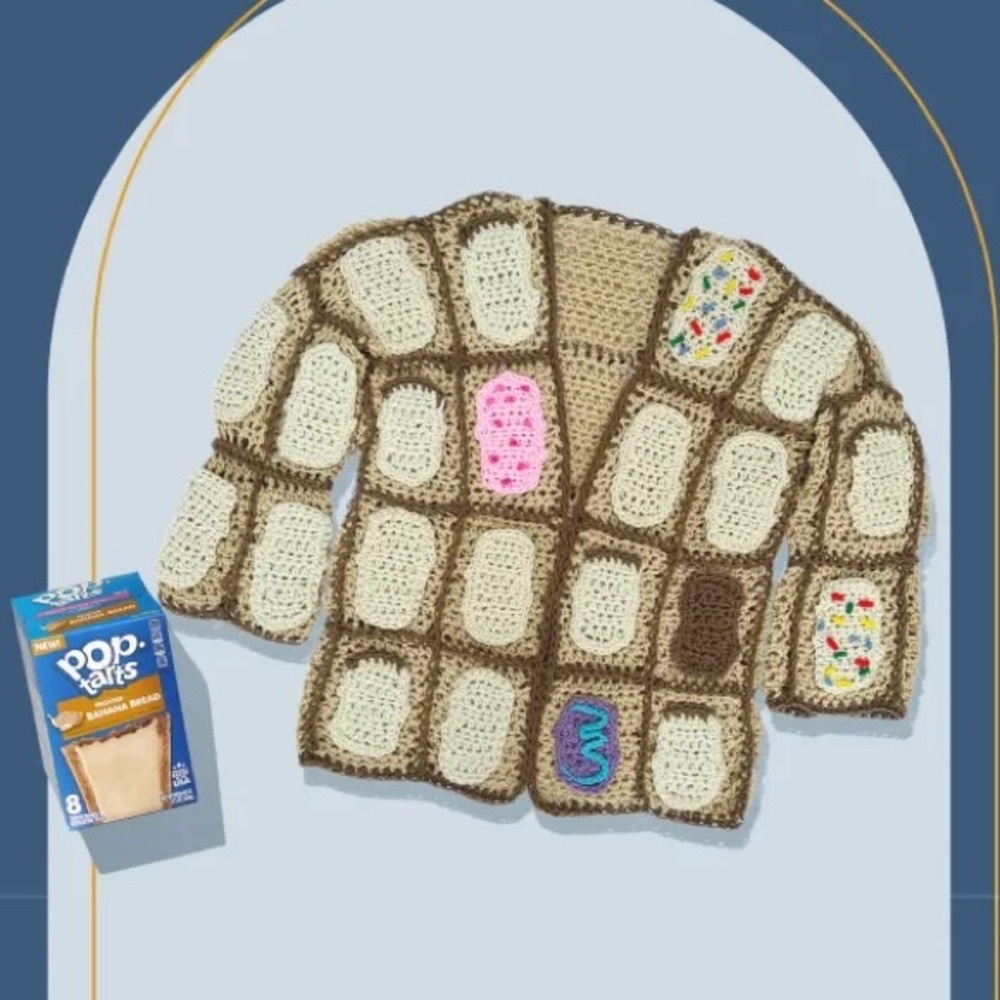 Pop-Tart Official Limited Edition Crocheted Cardigan – Rare Collector’s Item
